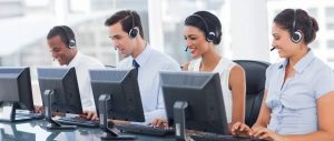 Online call centre first tier